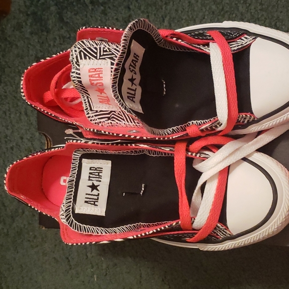 NIB Converse CT Double Up Black/Neon Pink fits Reg shoe size 5.5 to 6 - Picture 5 of 5